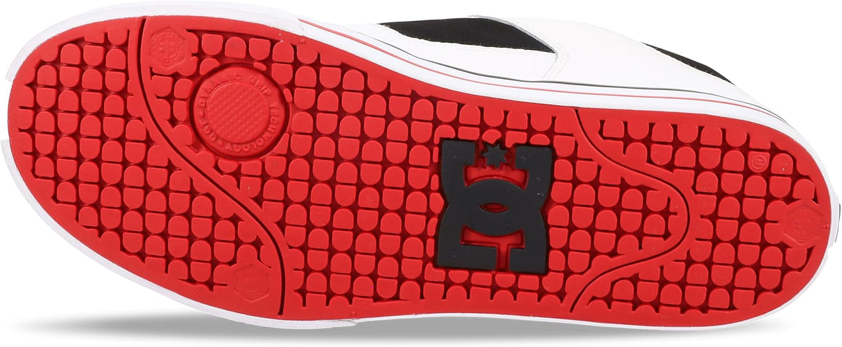 DC DC Men's Pure Shoes - White/Black/Red White/Black/Red 9 Mens Skate Shoes 6 to 18