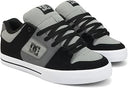 DC DC Men's  Pure Skate Shoes - Gray/Black Gray/Black 10 Mens Skate Shoes 6 to 18