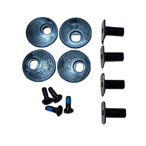 Flow Flow Axis-Fenix Uniback C-bolt Set (T-nut /Screw M5x12 / Pivotwasher) Black OS Snowboard Miscellanous parts and tools