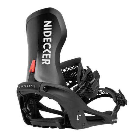 Nidecker Nidecker Men's LT Supermatic - Black Black L Mens Snowboard Bindings