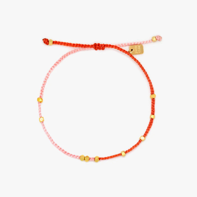 Pura Vida Pink and Red Two-Tone Dainty Bracelet — representative product image (best-match second pass)