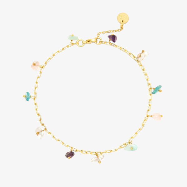 Pura Vida Gemstone Drop Chain Anklet — representative product image (best-match second pass)