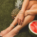 Pura Vida Mixed Seed Bead Gold Stretch Anklet — representative product image (best-match second pass)