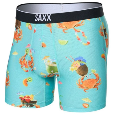 SAXX Men's Volt Boxer Brief - Crab Cocktail/Turquoise — representative product image (best-match second pass)