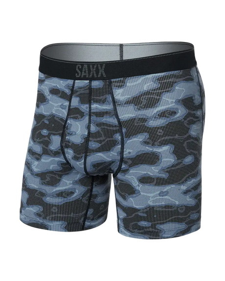 SAXX Men's Quest Boxer Brief Fly - Waterdrop Camo/Black — representative product image (best-match second pass)