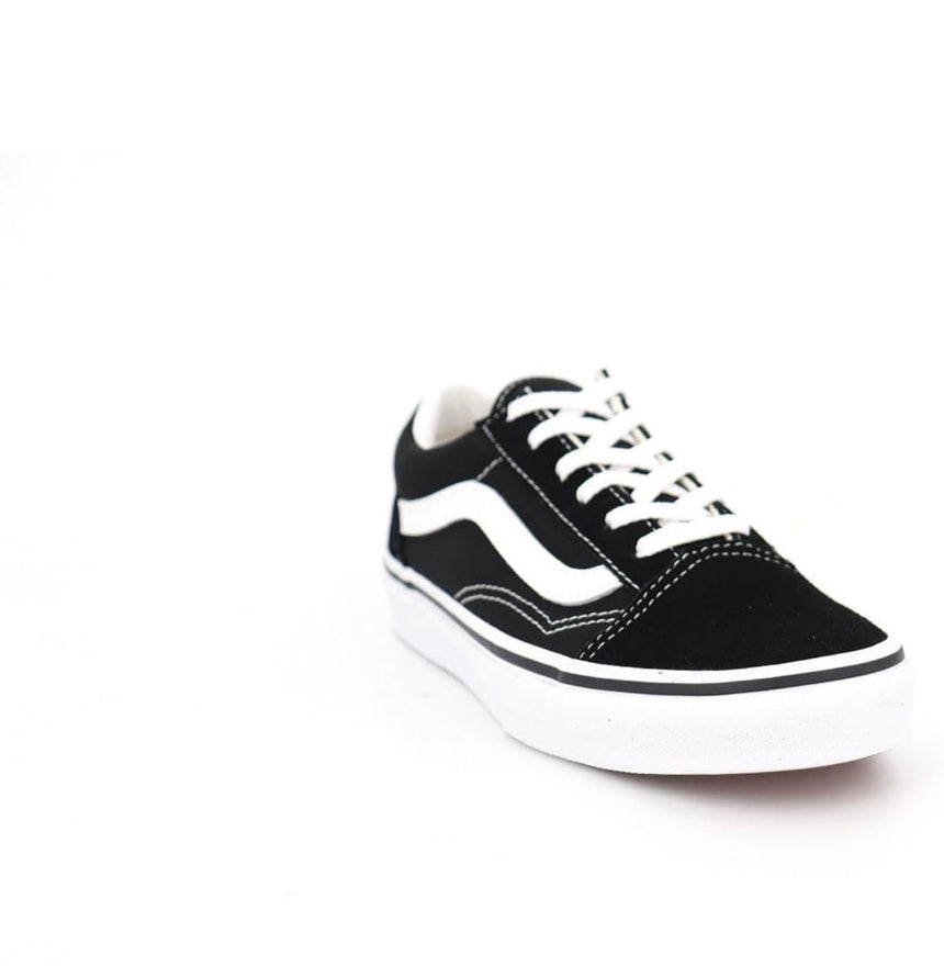 Vans Kids Old Skool Skateboard Shoes - Black/True White