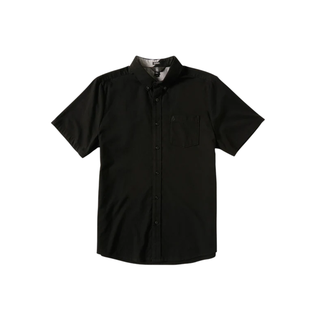 Volcom Volcom Men's Everett Oxford SS New Black S Mens Button Up Short Sleeve Shirts