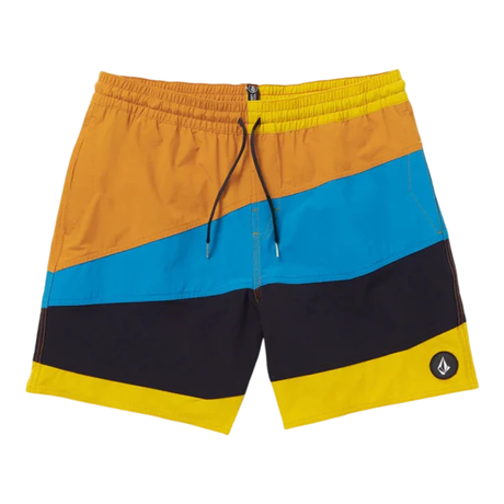 Volcom Volcom Men's Marine Time Trunk 17 Lemon S Mens Elastic Swim Trunks