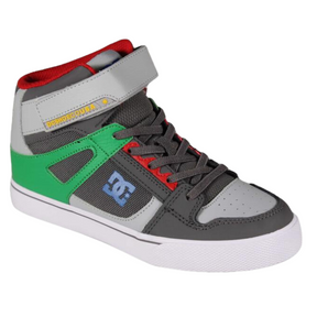 DC DC Youth Pure High-Top Ev Shoes - Grey/Green Grey/Green 11 Youth Boys High Tops 5T to 13T and 1 to 7 US Size