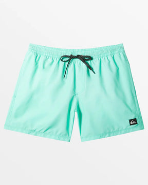 Quiksilver Quiksilver Men's Everyday Solid Volley 15" Boardshorts Beveled Glass S Mens Elastic Swim Trunks