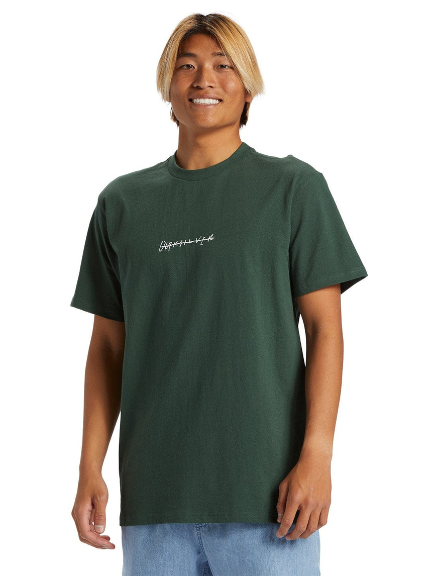 Quiksilver Quiksilver Men's Rushed Logo DNA Shirt Forest S Mens T-Shirts
