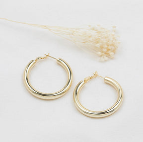 Glee Jewelry Glee Abundant Hoops Gold OS Jewelry