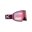 Anon Anon Unisex M4 Goggles (Cylindrical) + Bonus Lens + MFI® Face Mask - Deep Cherry/Perceive Cloudy Pink Deep Cherry/Perceive Cloudy Pink OS Mens Goggles Complete