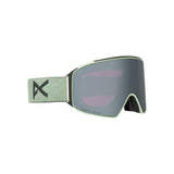 Anon Anon Unisex M4 Goggles (Cylindrical) + Bonus Lens + MFI® Face Mask - Soft Sage/Perceive Sunny Onyx Soft Sage/Perceive Sunny Onyx OS Mens Goggles Complete