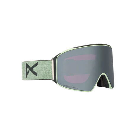 Anon Anon Unisex M4 Goggles (Cylindrical) + Bonus Lens + MFI® Face Mask - Soft Sage/Perceive Sunny Onyx Soft Sage/Perceive Sunny Onyx OS Mens Goggles Complete