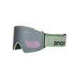 Anon Anon Unisex M4 Goggles (Cylindrical) + Bonus Lens + MFI® Face Mask - Soft Sage/Perceive Sunny Onyx Soft Sage/Perceive Sunny Onyx OS Mens Goggles Complete