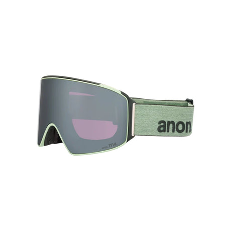 Anon Anon Unisex M4 Goggles (Cylindrical) + Bonus Lens + MFI® Face Mask - Soft Sage/Perceive Sunny Onyx Soft Sage/Perceive Sunny Onyx OS Mens Goggles Complete