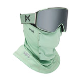 Anon Anon Unisex M4 Goggles (Cylindrical) + Bonus Lens + MFI® Face Mask - Soft Sage/Perceive Sunny Onyx Soft Sage/Perceive Sunny Onyx OS Mens Goggles Complete