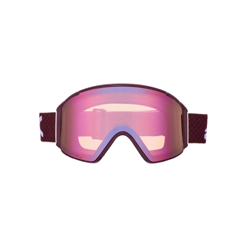 Anon Anon Unisex M4S Goggles (Cylindrical) + Bonus Lens + MFI® Face Mask - Deep Cherry/Perceive Cloudy Pink Deep Cherry/Perceive Cloudy Pink OS Mens Goggles Complete