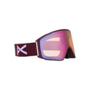 Anon Anon Unisex M4S Goggles (Cylindrical) + Bonus Lens + MFI® Face Mask - Deep Cherry/Perceive Cloudy Pink Deep Cherry/Perceive Cloudy Pink OS Mens Goggles Complete