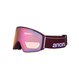 Anon Anon Unisex M4S Goggles (Cylindrical) + Bonus Lens + MFI® Face Mask - Deep Cherry/Perceive Cloudy Pink Deep Cherry/Perceive Cloudy Pink OS Mens Goggles Complete