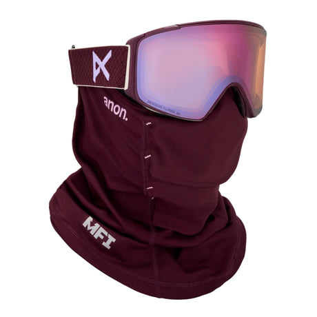 Anon Anon Unisex M4S Goggles (Cylindrical) + Bonus Lens + MFI® Face Mask - Deep Cherry/Perceive Cloudy Pink Deep Cherry/Perceive Cloudy Pink OS Mens Goggles Complete