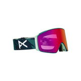Anon Anon Unisex M4S Goggles (Cylindrical) + Bonus Lens + MFI® Face Mask - Family Tree/Perceive Sunny Red Family Tree/Perceive Sunny Red OS Mens Goggles Complete