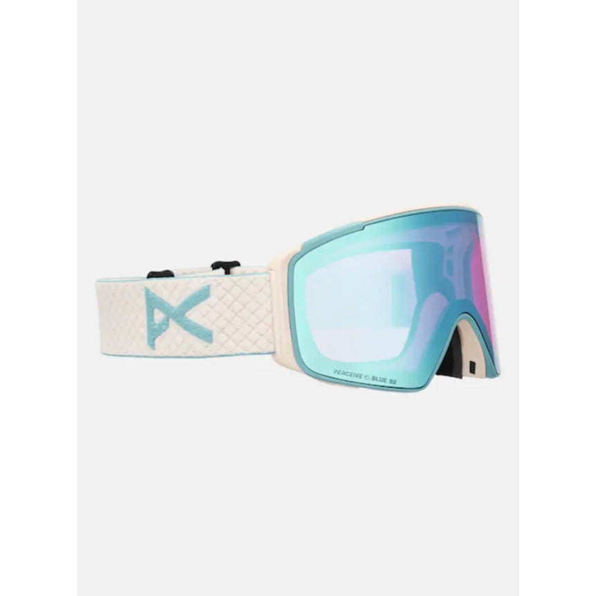 Anon Anon Unisex M4S Goggles (Cylindrical) + Bonus Lens + MFI® Face Mask - Oat/Perceive Variable Blue Oat/Perceive Variable Blue OS Mens Goggles Complete
