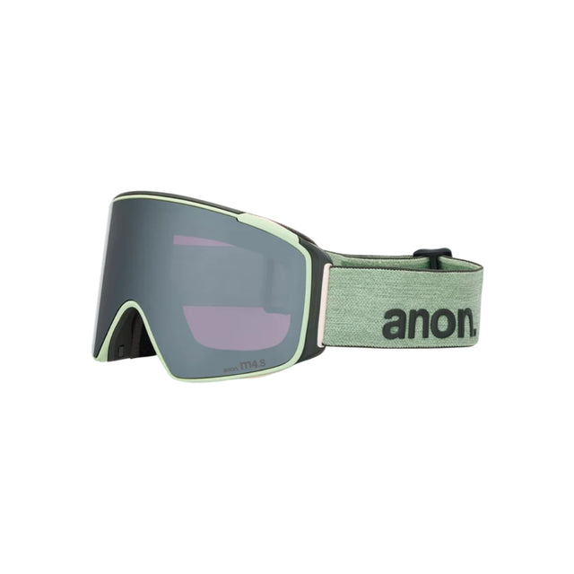 Anon Anon Unisex M4S Goggles (Cylindrical) + Bonus Lens + MFI® Face Mask - Soft Sage/Perceive Sunny Onyx Soft Sage/Perceive Sunny Onyx OS Mens Goggles Complete