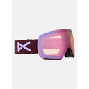 Anon Anon Unisex M5 Goggles + Bonus Lens + MFI® Face Mask - Deep Cherry/Perceive Cloudy Pink Deep Cherry/Perceive Cloudy Pink OS Mens Goggles Complete