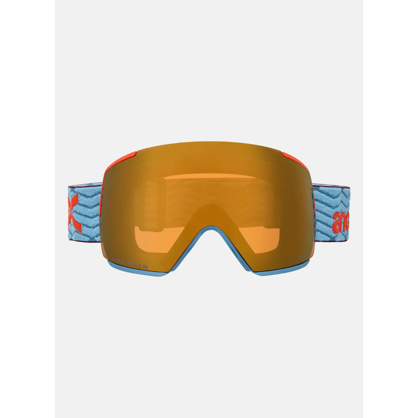 Anon Anon Unisex M5 Goggles + Bonus Lens + MFI® Face Mask - Retro Blue/Perceive Sunny Bronze Retro Blue/Perceive Sunny Bronze OS Mens Goggles Complete
