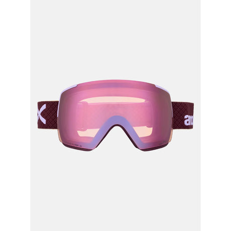 Anon Anon Unisex M5S Goggles + Bonus Lens + MFI® Face Mask - Deep Cherry/Perceive Cloudy Pink Deep Cherry/Perceive Cloudy Pink OS Mens Goggles Complete