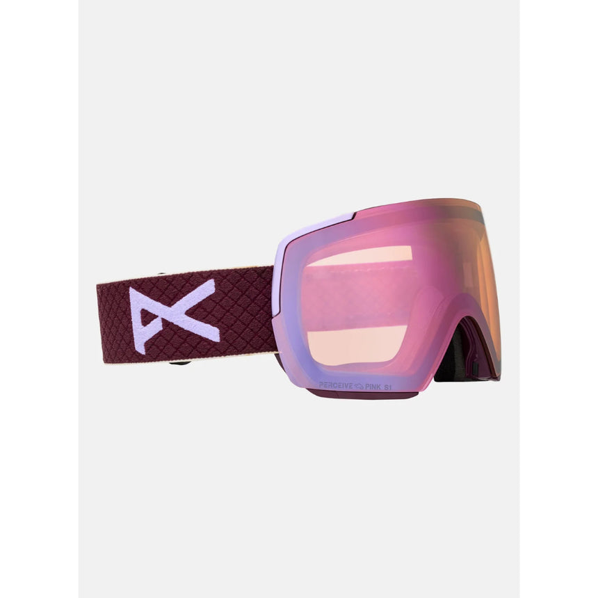 Anon Anon Unisex M5S Goggles + Bonus Lens + MFI® Face Mask - Deep Cherry/Perceive Cloudy Pink Deep Cherry/Perceive Cloudy Pink OS Mens Goggles Complete
