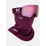 Anon Anon Unisex M5S Goggles + Bonus Lens + MFI® Face Mask - Deep Cherry/Perceive Cloudy Pink Deep Cherry/Perceive Cloudy Pink OS Mens Goggles Complete