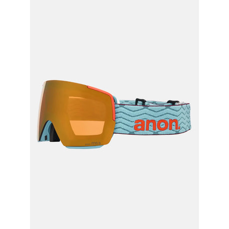 Anon Anon Unisex M5S Goggles + Bonus Lens + MFI® Face Mask - Retro Blue/Perceive Sunny Bronze Retro Blue/Perceive Sunny Bronze OS Mens Goggles Complete