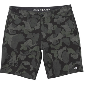 Salty Crew Salty Crew Men's Drifter 19" Hybrid Shorts Camo 30 Mens Hybrid Land and Sea Shorts