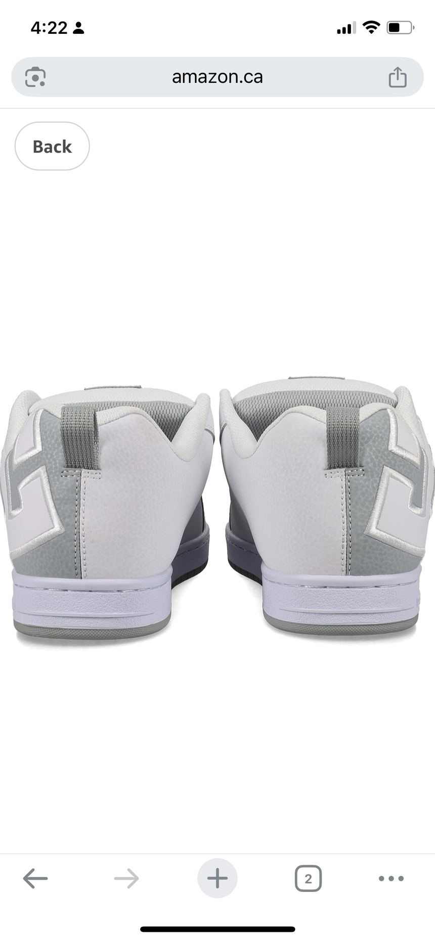 Chaussures DC Court Graffik SQ pour homme - Blanc/Gris