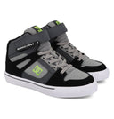 DC DC Youth Pure Hi Top EV Shoes - Gray/Black Gray/Black 11 Youth Boys High Tops 5T to 13T and 1 to 7 US Size