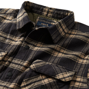 Roark Roark Men's Backwoods Overshirt - Black Black M Mens Street Jackets