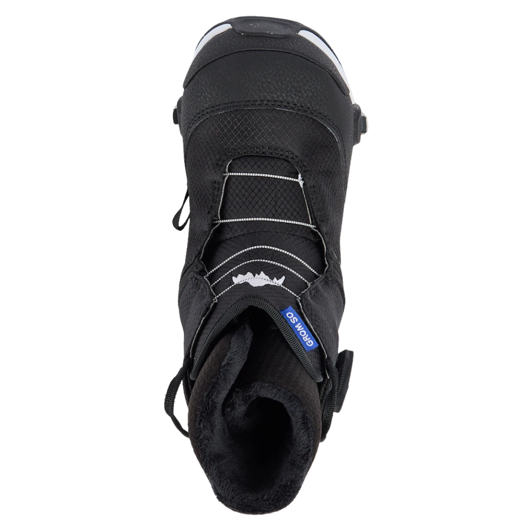 Botas de snowboard Burton Grom Step On para niños (negro)