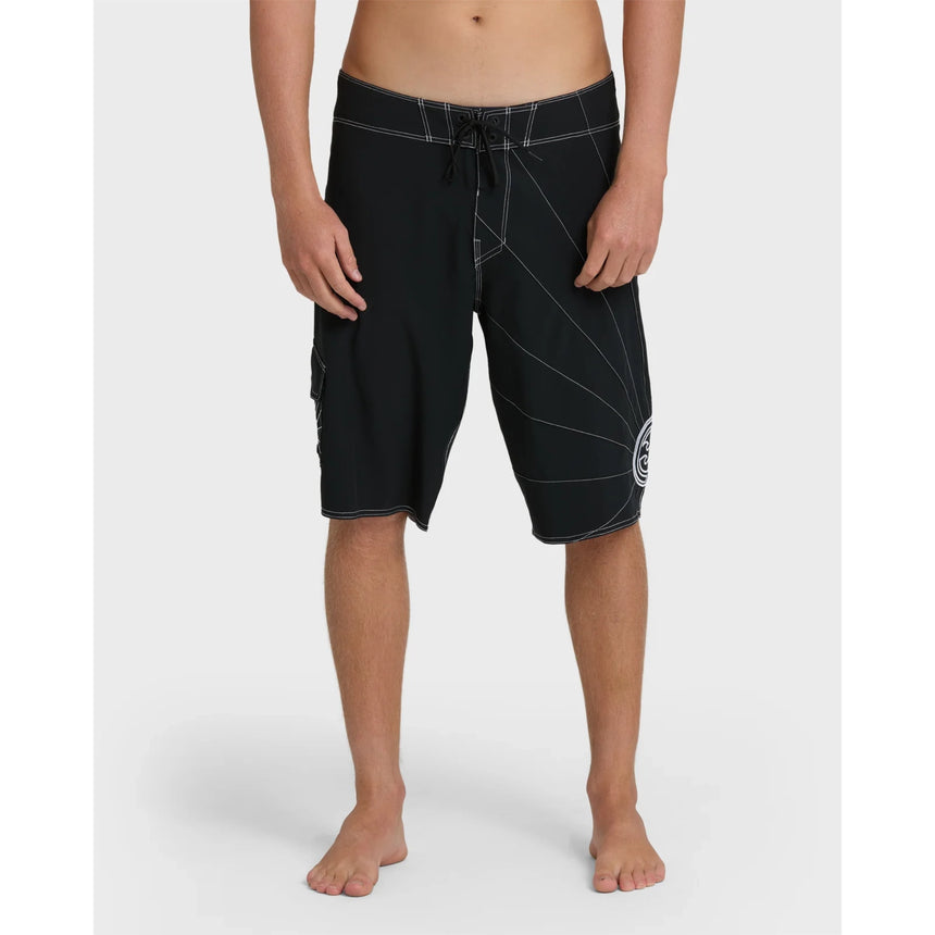 Billabong Billabong Men's A.I. Rising Sun Pro 22" Boardshorts - Black Black 28 Mens Board Shorts