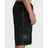 Billabong Billabong Men's A.I. Rising Sun Pro 22" Boardshorts - Black Black 28 Mens Board Shorts