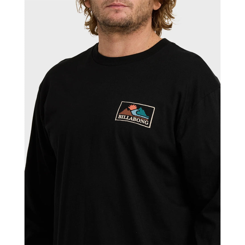 Billabong Billabong Men's A/Div Range Long Sleeve T-Shirt - Black Black S Mens Long Sleeve T-Shirts