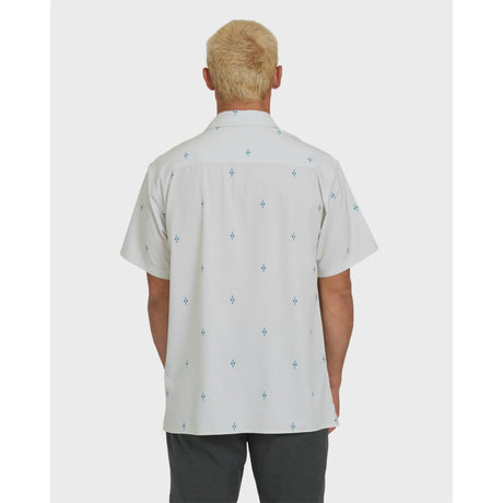 Billabong Billabong Men's A/Div Surftrek Perforated Short Sleeve Woven Shirt - Oatmeal Oatmeal M Mens Button Up Short Sleeve Shirts