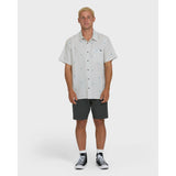 Billabong Billabong Men's A/Div Surftrek Perforated Short Sleeve Woven Shirt - Oatmeal Oatmeal M Mens Button Up Short Sleeve Shirts