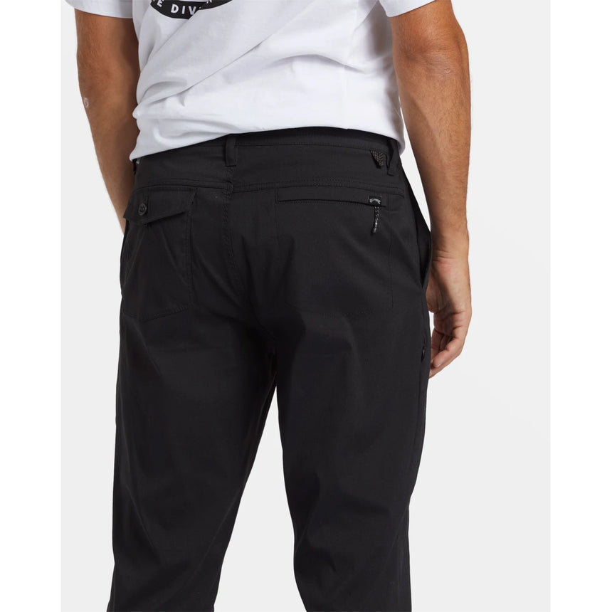 Billabong Billabong Men's A/Div Surftrek Plus Pants - Black Black S Mens Casual Pants