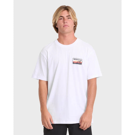 Billabong Billabong Men's Adventure Division Range Premium Short Sleeve Knit T-Shirt - White White M Mens T-Shirts