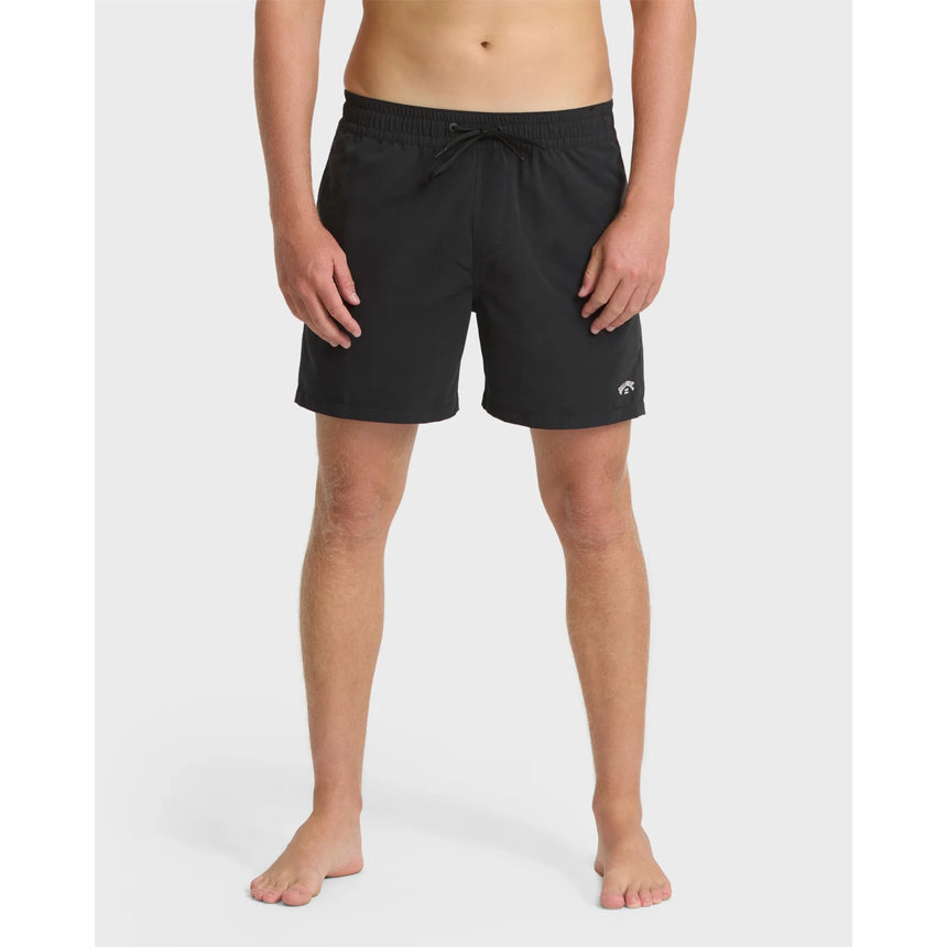 Billabong Billabong Men's All Day Laybacks 16" Swim Trunks - Black Black S Mens Elastic Swim Trunks