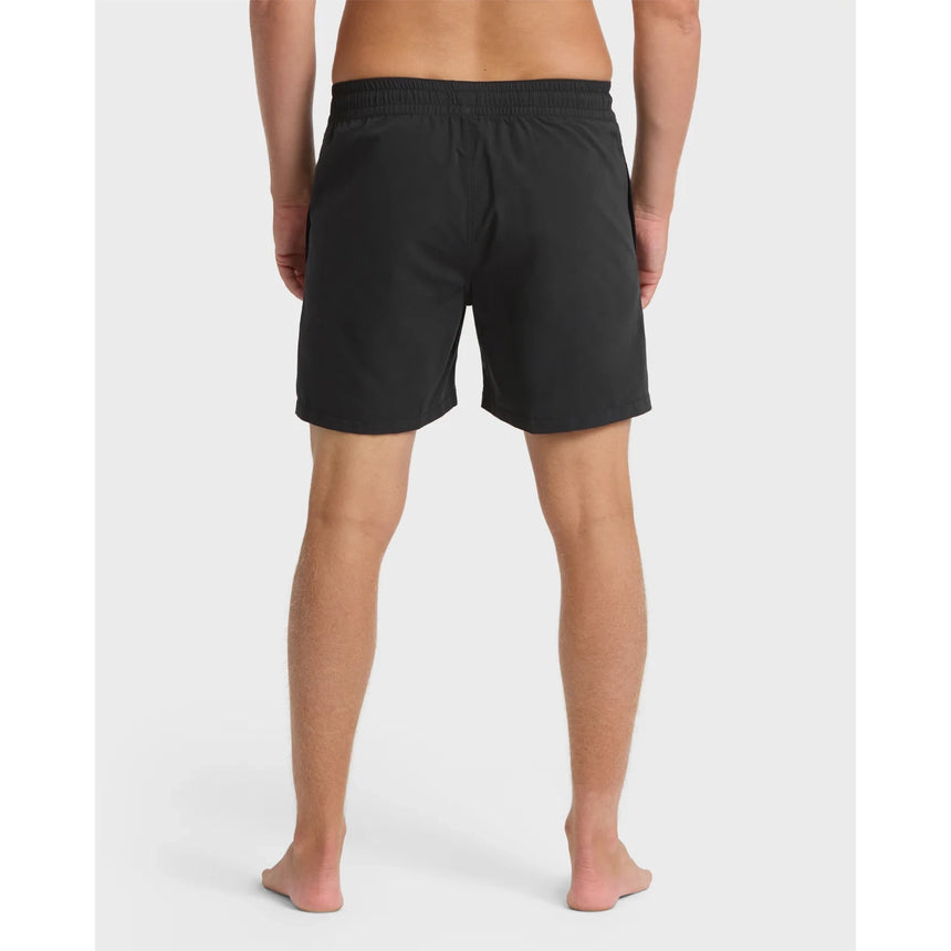 Billabong Billabong Men's All Day Laybacks 16" Swim Trunks - Black Black S Mens Elastic Swim Trunks