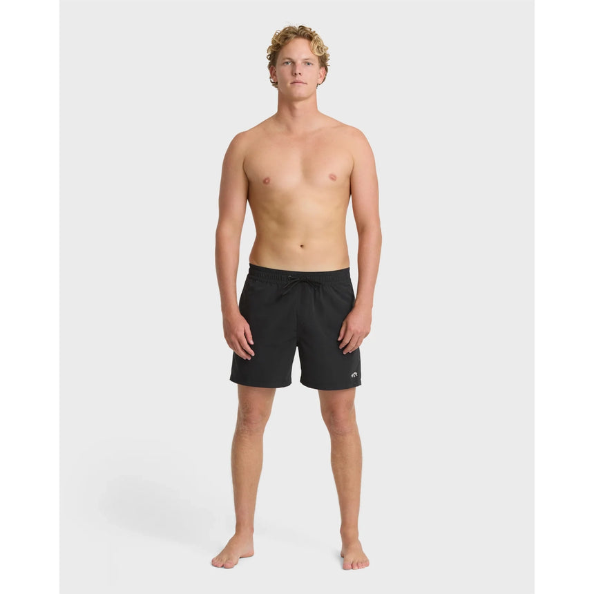 Billabong Billabong Men's All Day Laybacks 16" Swim Trunks - Black Black S Mens Elastic Swim Trunks